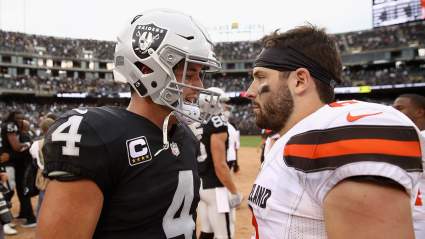 Raiders QB Derek Carr Reacts to Rams-Baker Mayfield News