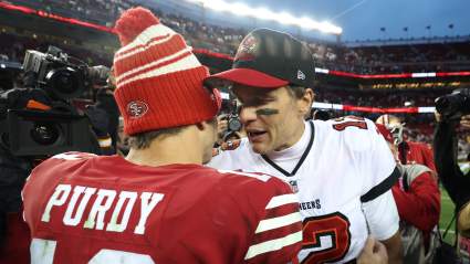 Tom Brady Shares Words With 49ers QB Brock Purdy After Blowout
