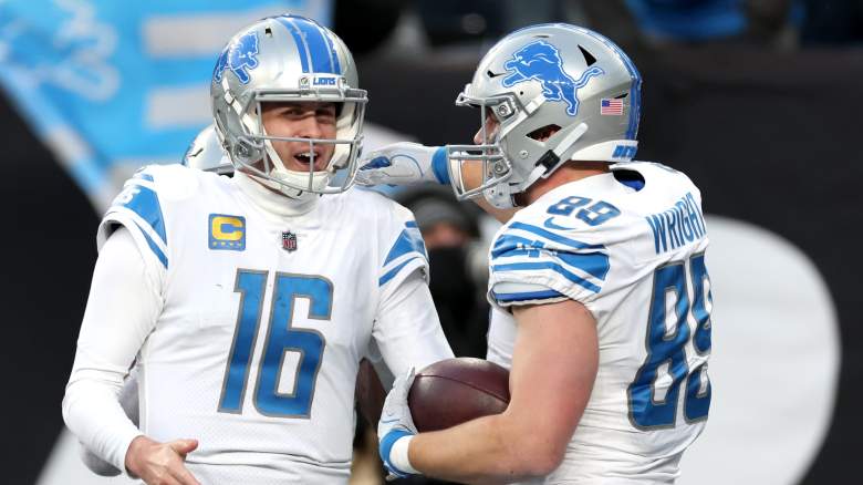 The Lions keep their playoff dreams alive, thanks to tight end Brock Wright  