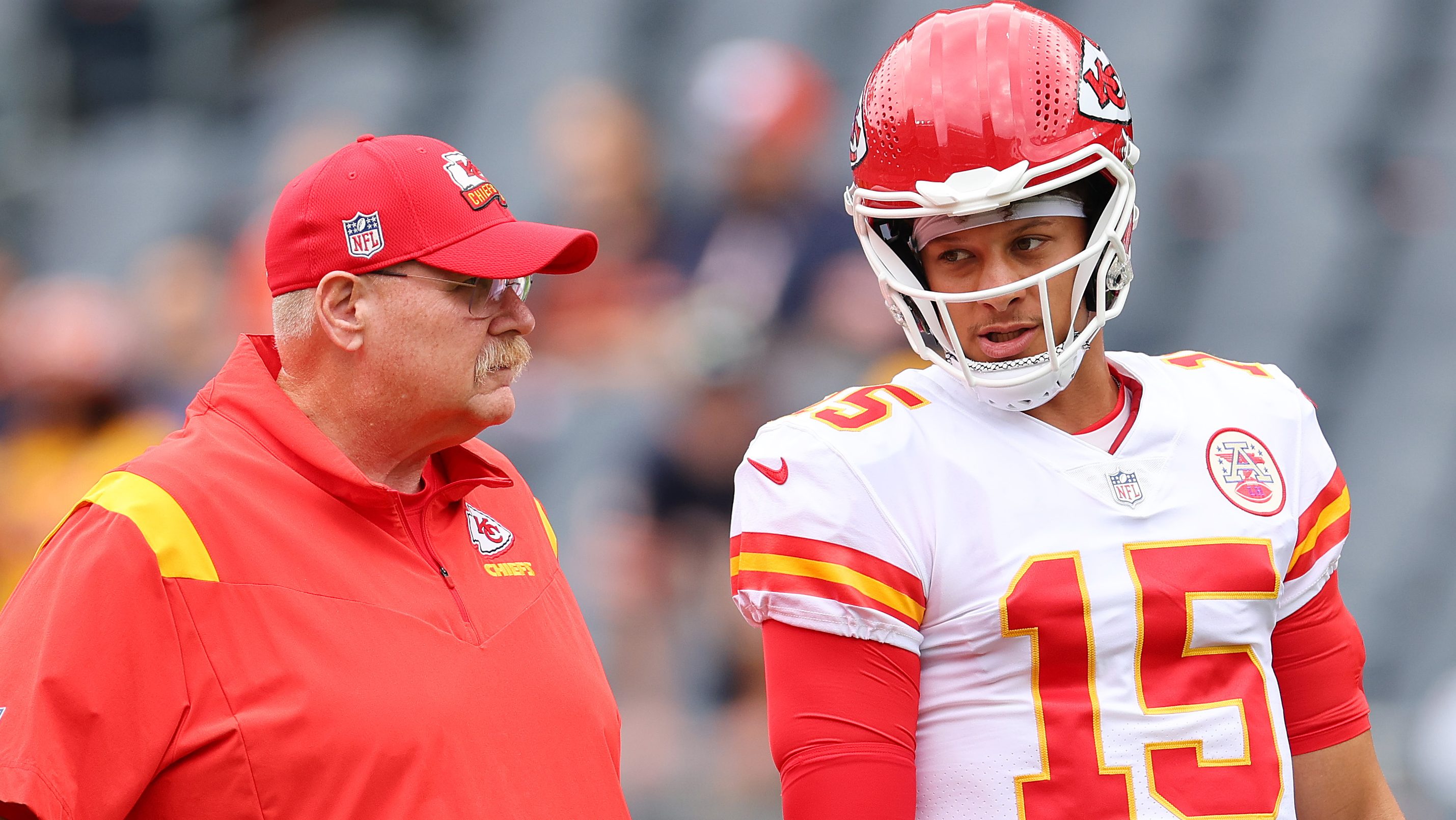 Andy Reid Reacts to Patrick Mahomes' State Farm-TD Comp