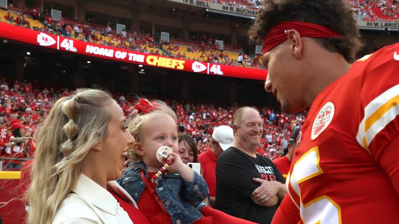 Brittany, Sterling and Patrick Mahomes