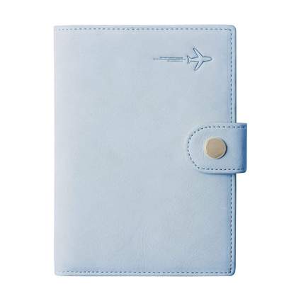 Light blue passport holder