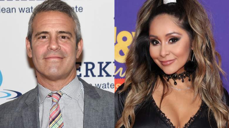 Andy Cohen and Snooki Polizzi.