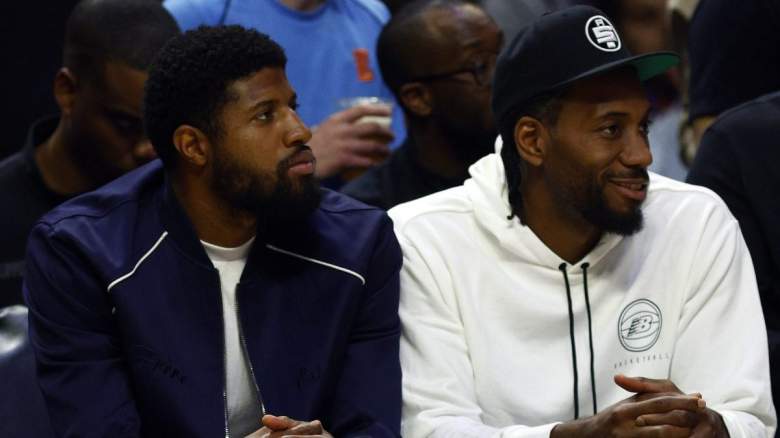 Kawhi Leonard and Paul George of the Los Angeles Clippers. The Clippers have reportedly shown interest in trading for Kyle Lowry of the Miami Heat.