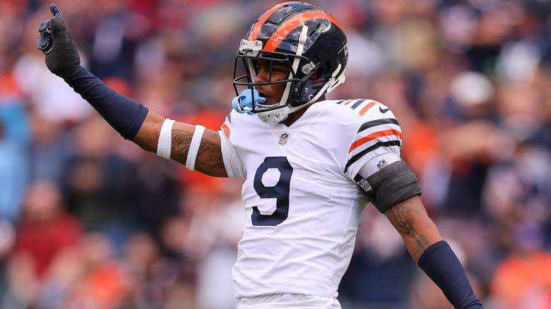 Chicago Bears cornerback Duke Shelley (20) walks off of the field after an NFL  preseason football game against the Cleveland Browns, Saturday Aug. 27,  2022, in Cleveland. (AP Photo/Kirk Irwin Stock Photo - Alamy