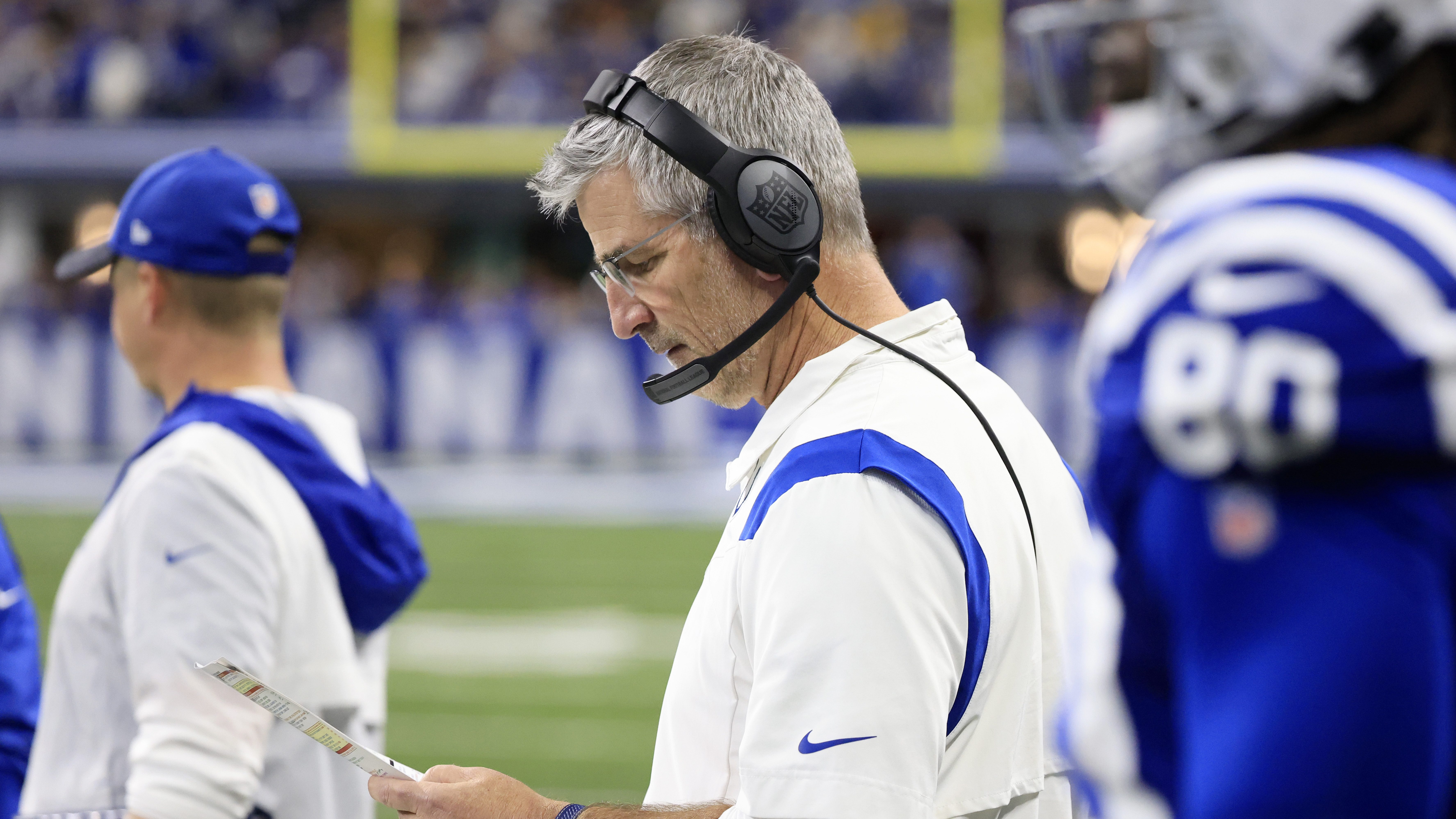 Offensive Coordinator Ben Johnson meets with the media on January