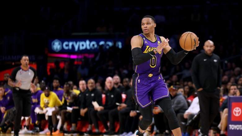 Lakers point guard Russell Westbrook on November 18, 2022