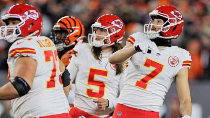 Chiefs Sign Emergency Kicker With Harrison Butker’s Week 18 Status in Question