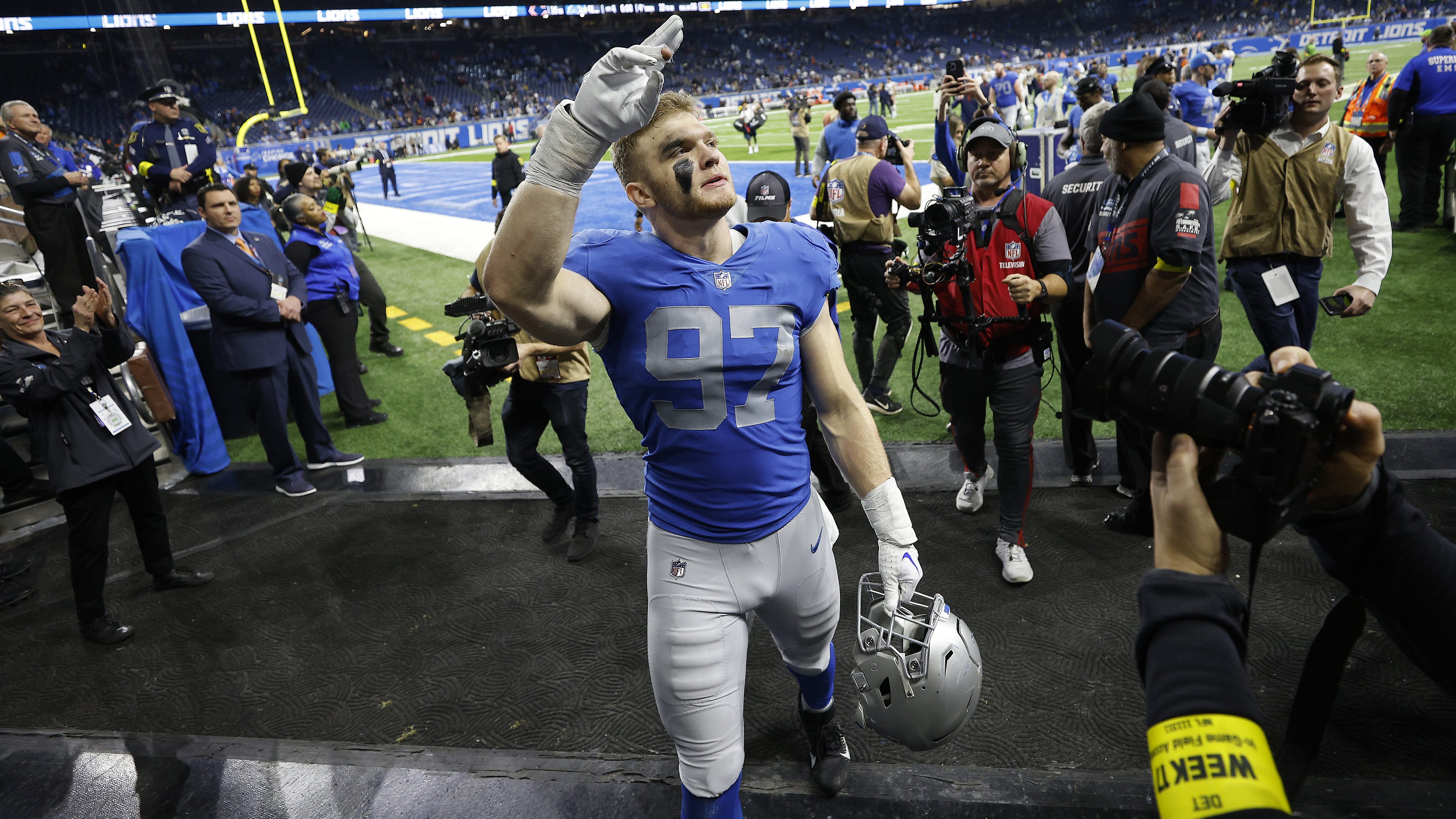 Lions' Aidan Hutchinson On Why He Should Be Rookie DPOY