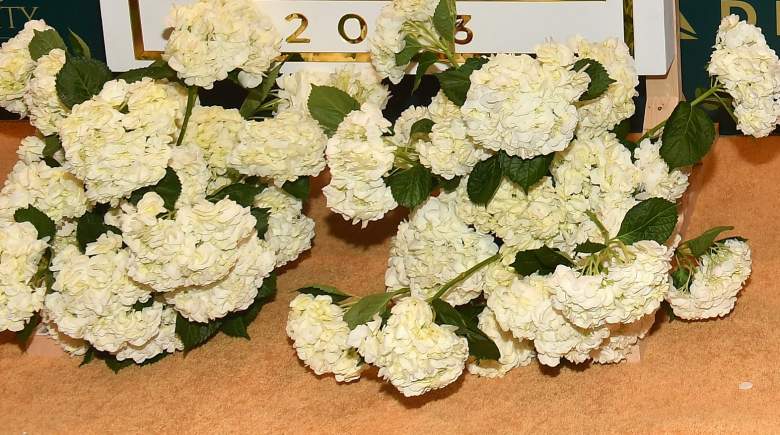Flowers at an awards show