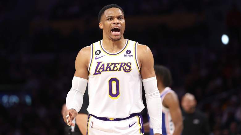 Lakers point guard Russell Westbrook on January 15, 2023