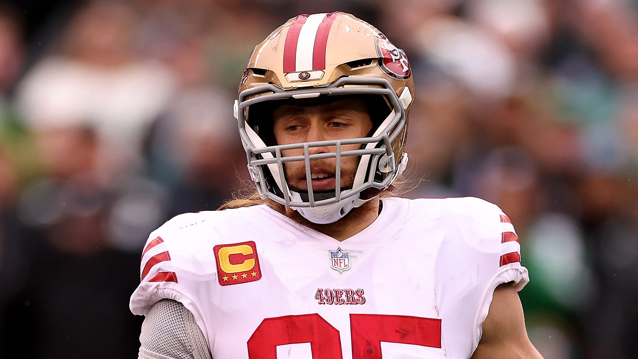 George Kittle Makes Hilarious Fashion Statement After 49ers' NFCCG Win 