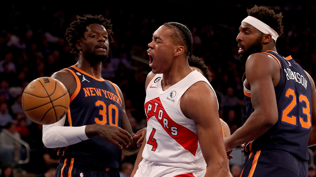 Scottie Barnes Goes Viral After Taunting Knicks' Quentin Grimes