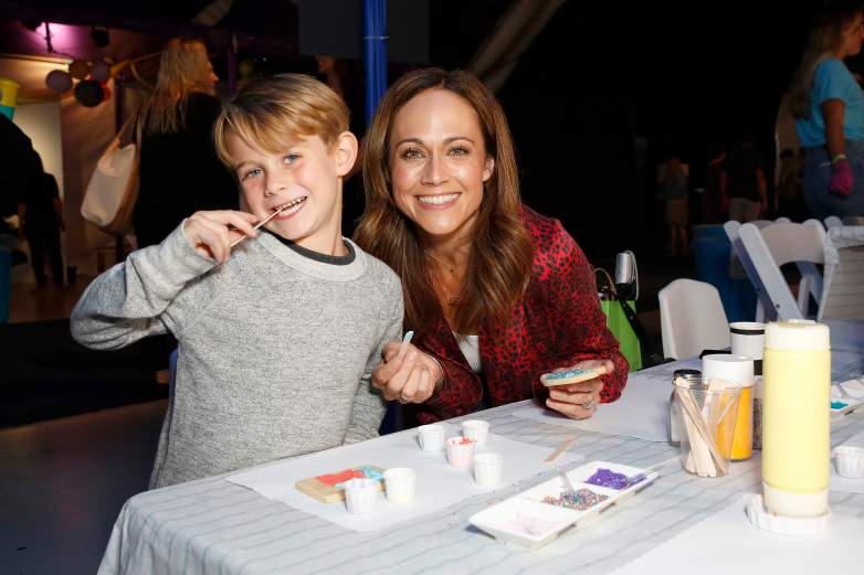Nikki DeLoach with son