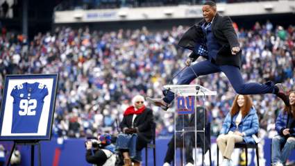Michael Strahan Tells Young Giants’ Star How to Become Great