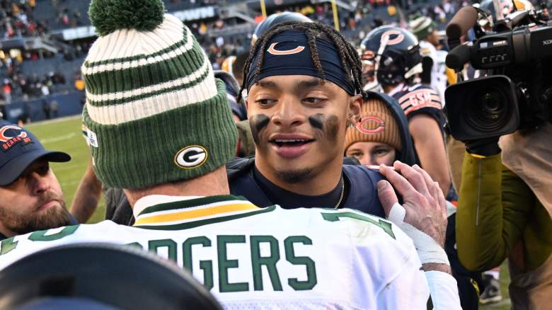 Justin Fields Secures His First Win Over Aaron Rodgers - Bleacher Nation