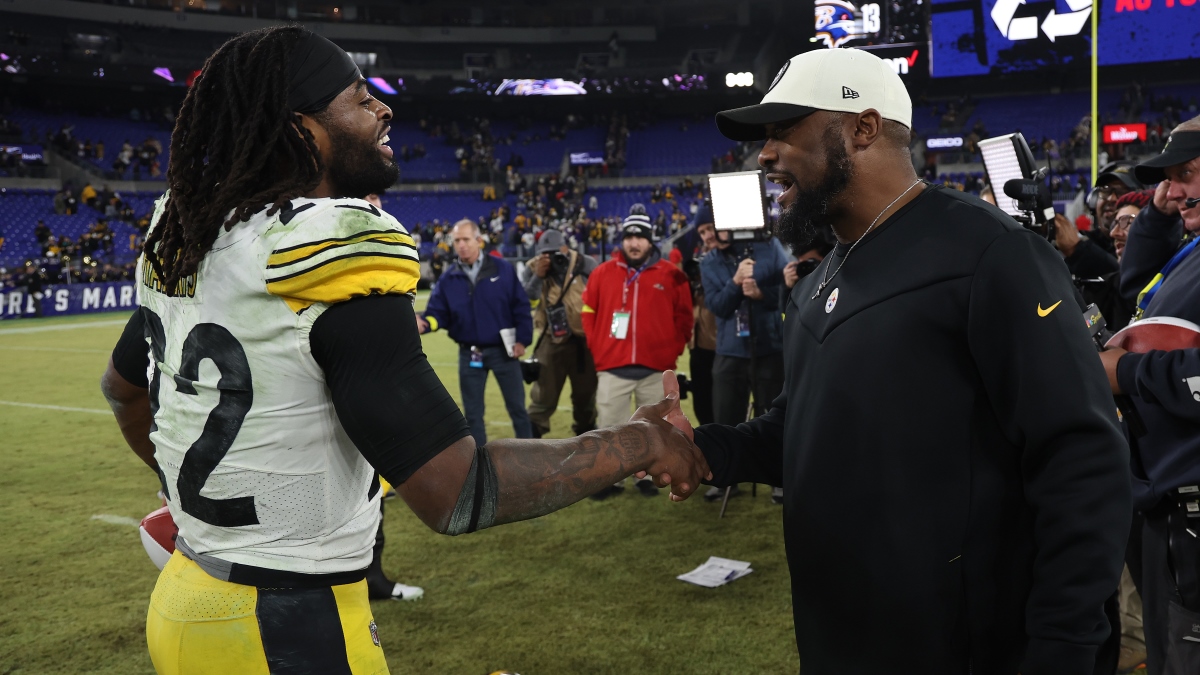 Kenny Pickett, George Pickens, Calvin Austin III wear #Steelers