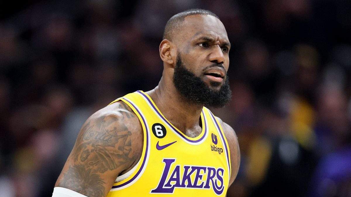 LeBron James of the Los Angeles Lakers.