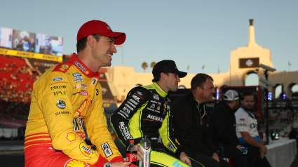 Joey Logano Responds to Kyle Busch’s ‘A******’ Comments After LA Spin
