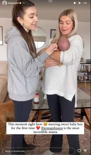 Lindsay and Jenna and Baby