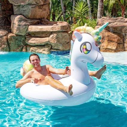 Unicorn Tube Runner Swimming Pool Motorized Inflatable Float