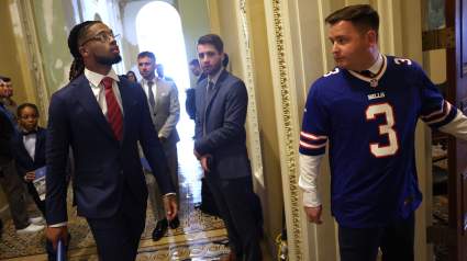 Bills’ Damar Hamlin Speaks Out After Surprise White House Visit