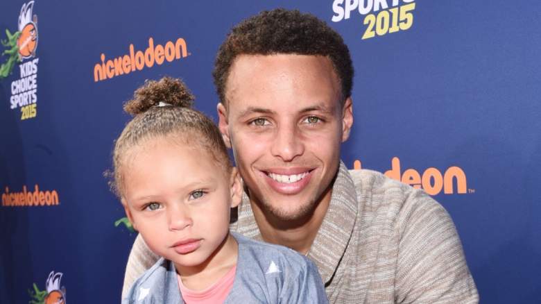 Steph Curry and his daughter Riley