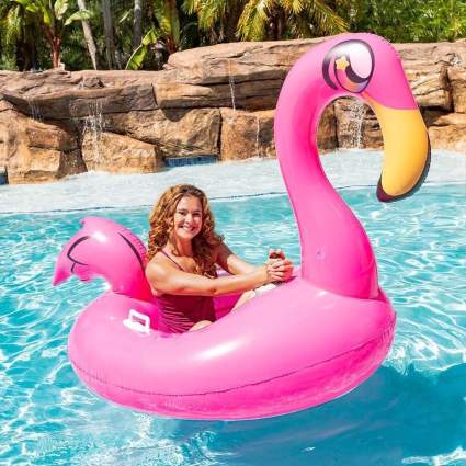 Flamingo Tube Runner Swimming Pool Motorized Inflatable Float