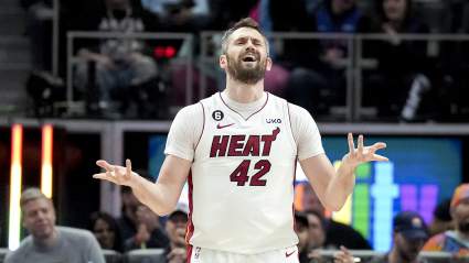 Heat’s Kevin Love Leaves Game ‘Covered in Blood’ After Hit to Head