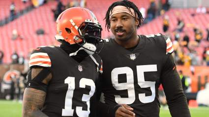 Browns Star Myles Garrett Deletes Message on Odell Beckham Reunion