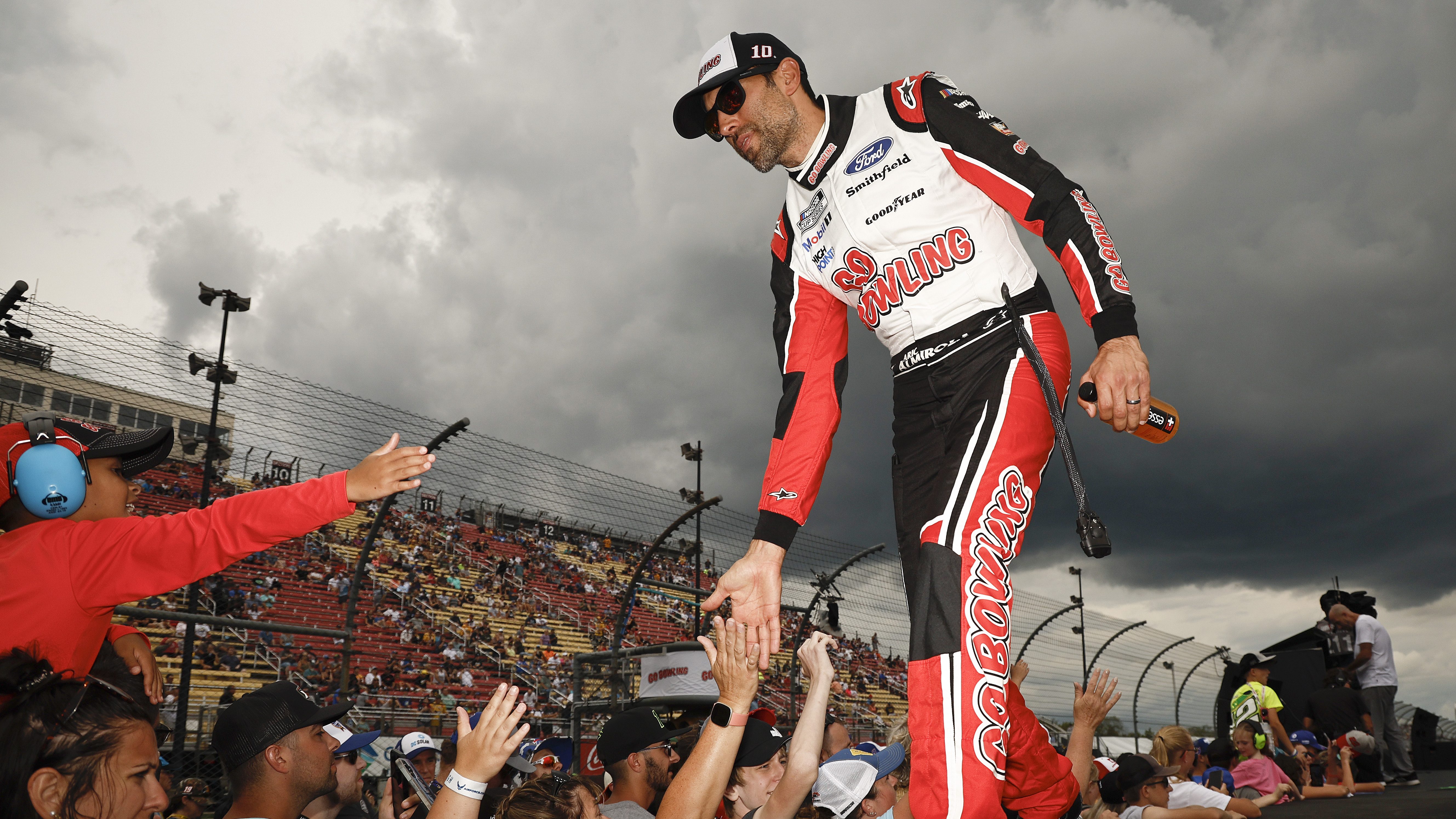 Aric Almirola Takes On Bowling's Best During Event