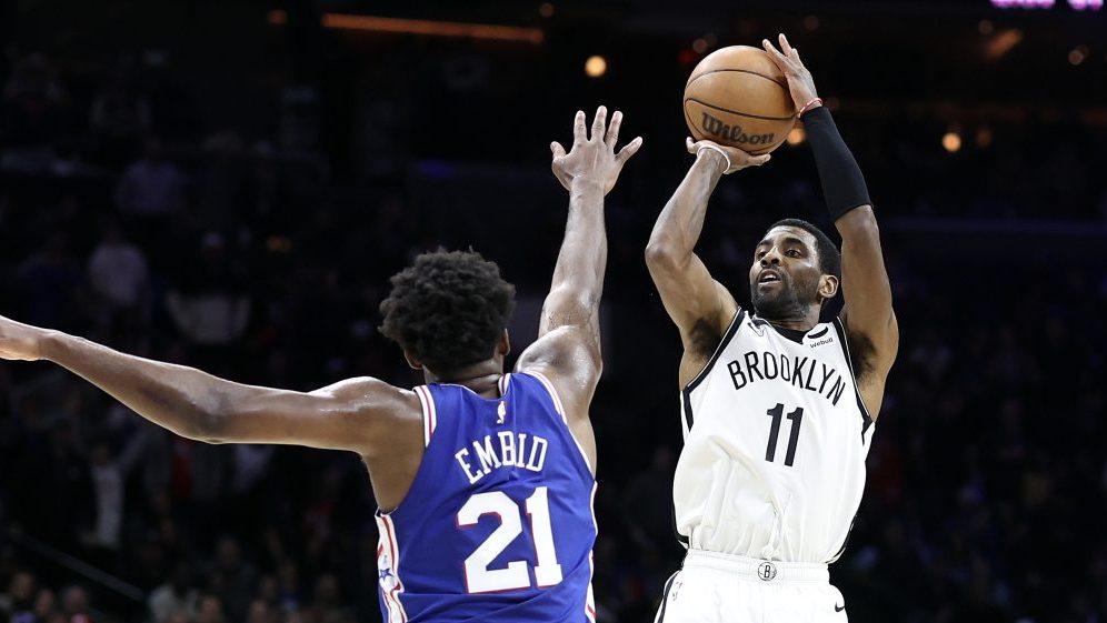 Kyrie Irving Calls Out Joel Embiid After Sixers' Loss To Mavericks