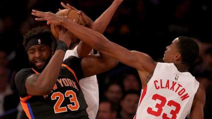 Knicks’ Mitchell Robinson Takes Cryptic Shot at Nets Center