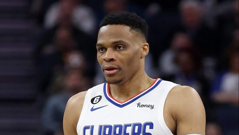 Russell Westbrook of the Los Angeles Clippers. Westbrook recently discussed the disrespectful defense that the Golden State Warriors play against him.