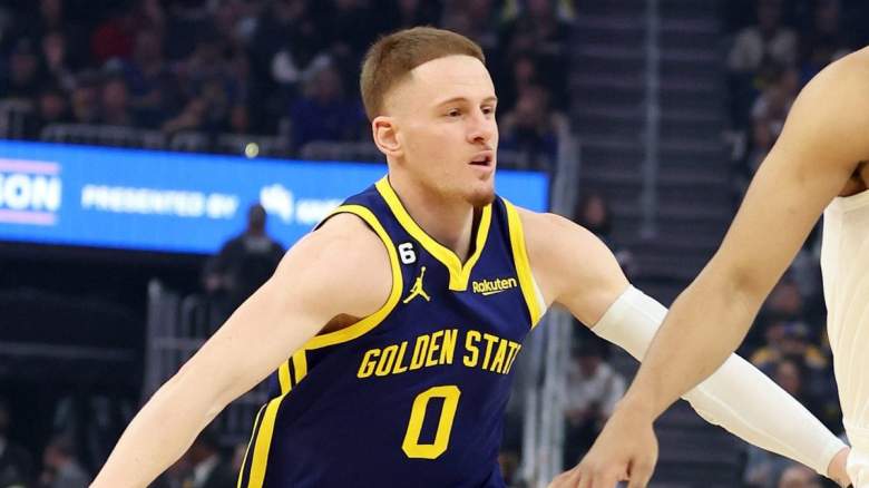 Donte DiVincenzo of the Golden State Warriors.