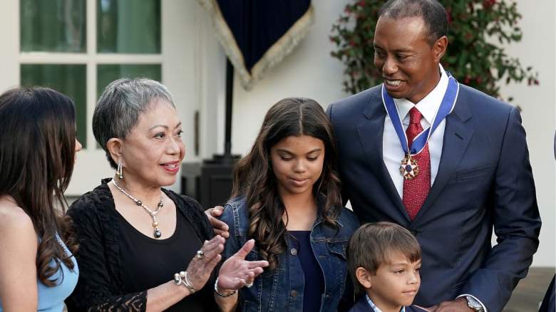 Tiger Woods and his family