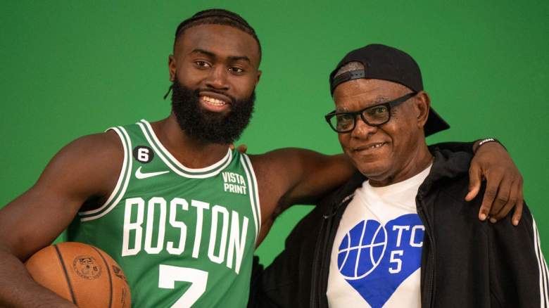 Jaylen Brown and his grandfather Willie Brown
