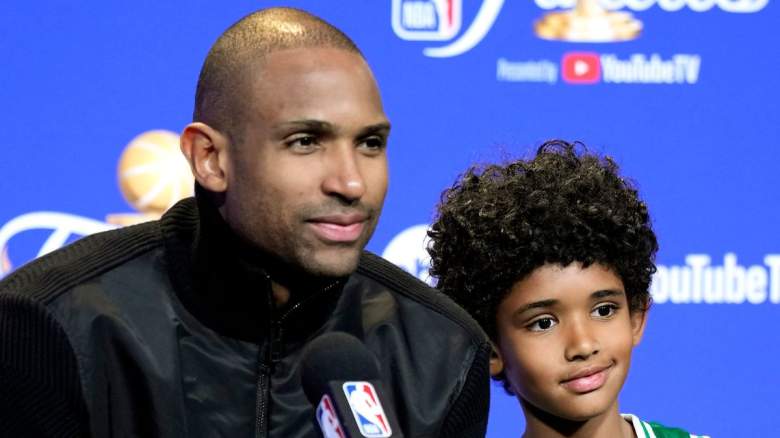 Al Horford and his son Ean