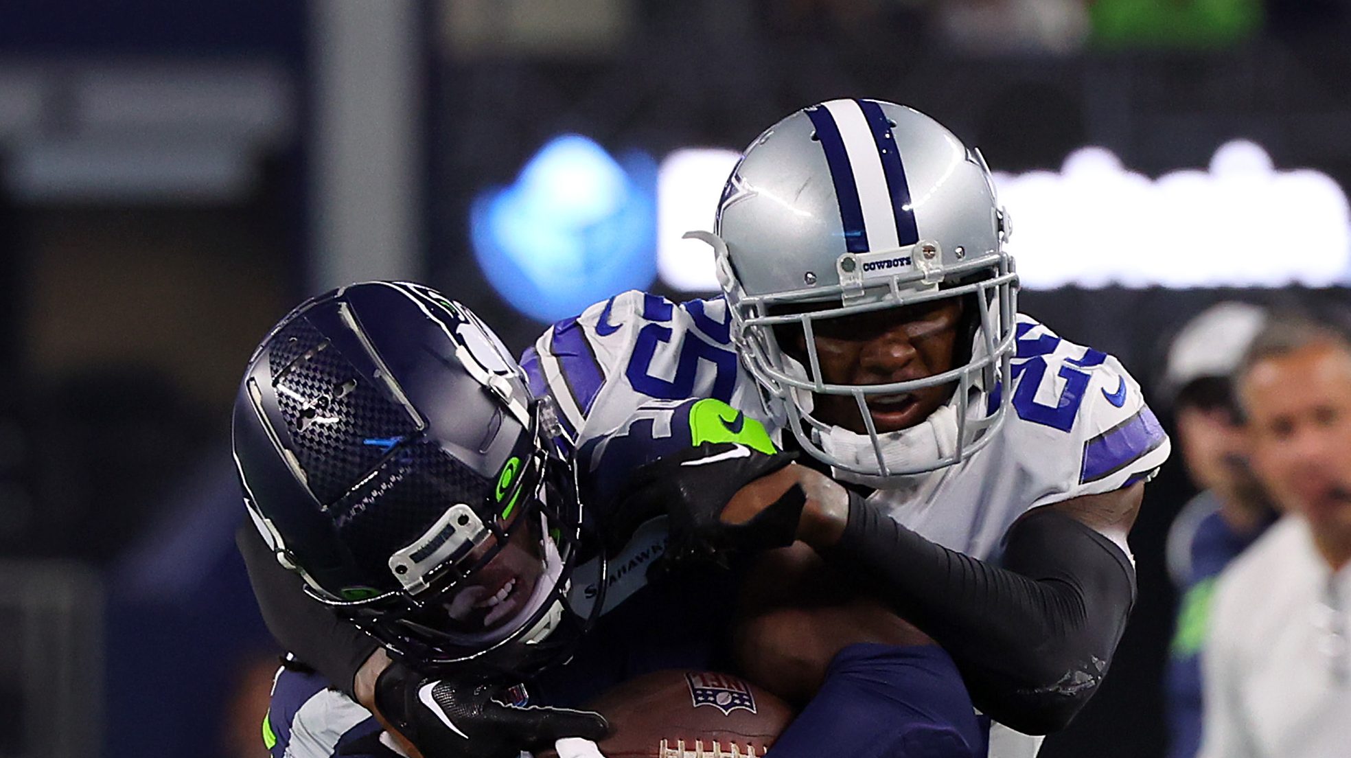 Running back Darwin Thompson of the Las Vegas Raiders leaves the News  Photo - Getty Images