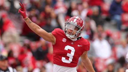 Nick Saban Sends a Message to Senior Wideout Jermaine Burton