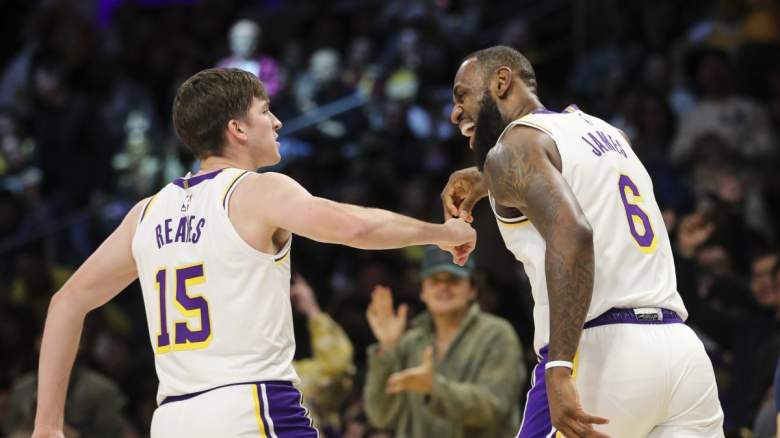 Lakers stars Austin Reaves and LeBron James
