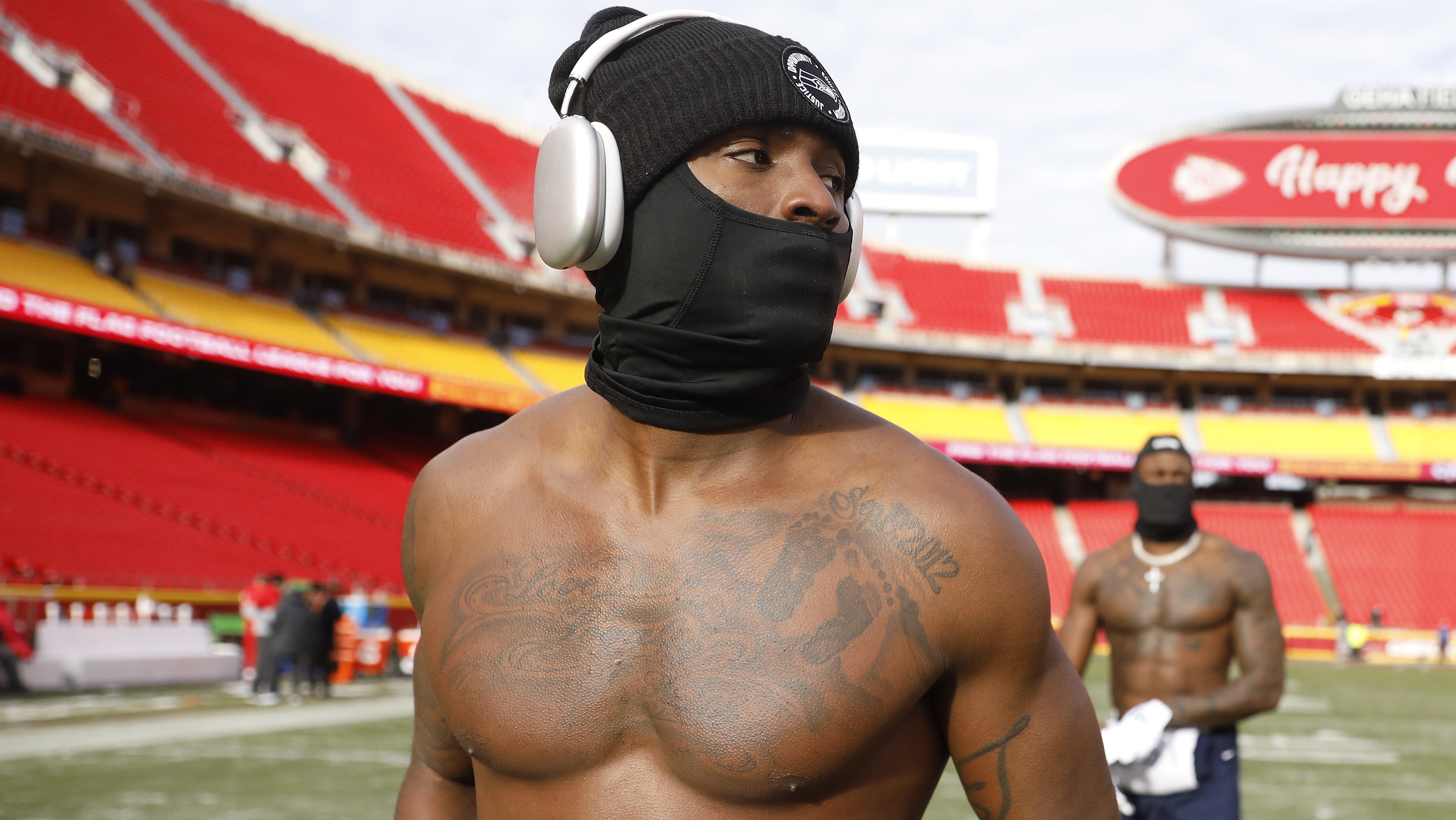 Laquon Treadwell of the Baltimore Ravens warms up prior to an NFL News  Photo - Getty Images