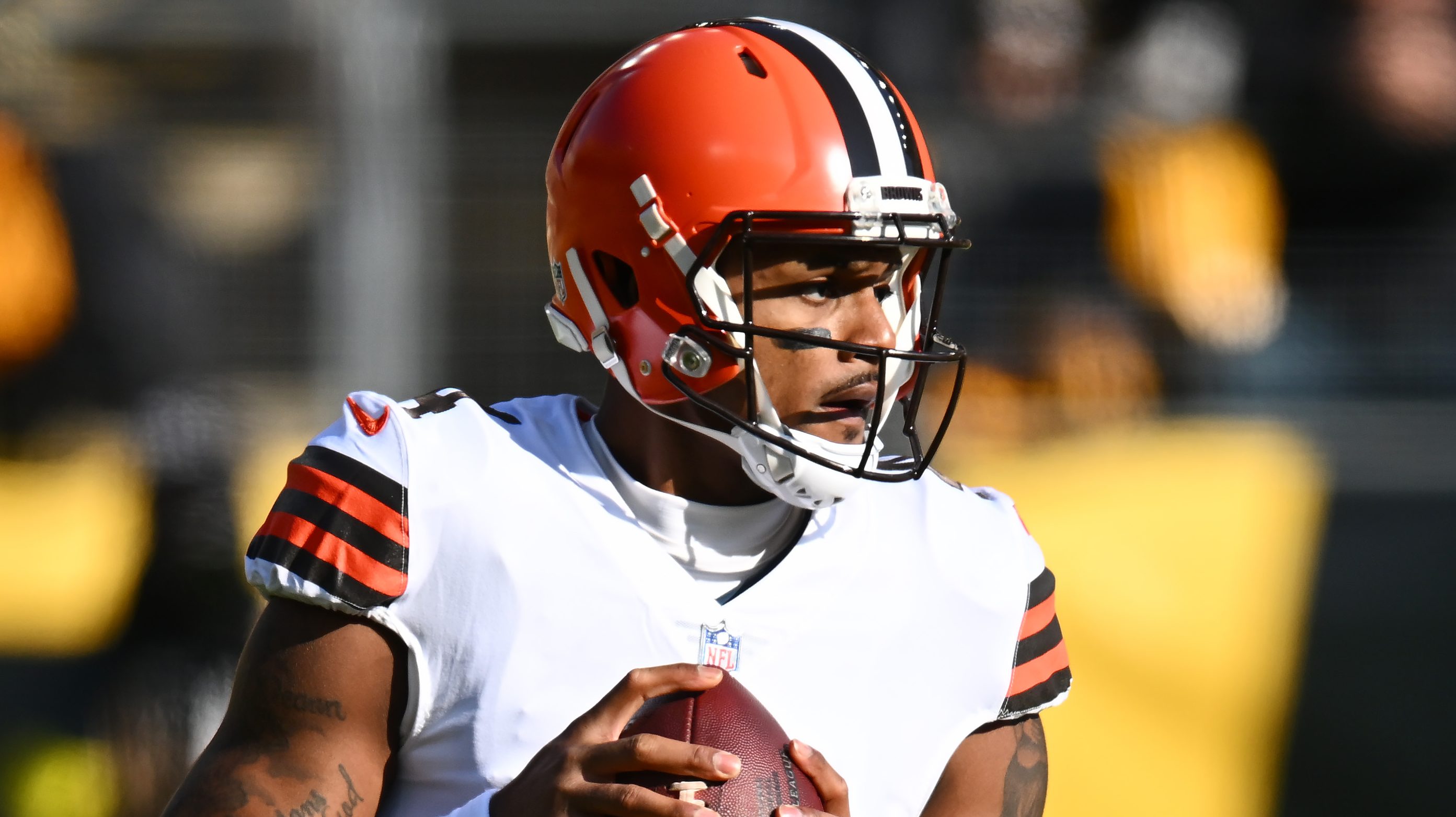 Browns' Deshaun Watson, NFL agree to suspension terms. Will he play vs.  Buffalo Bills? 