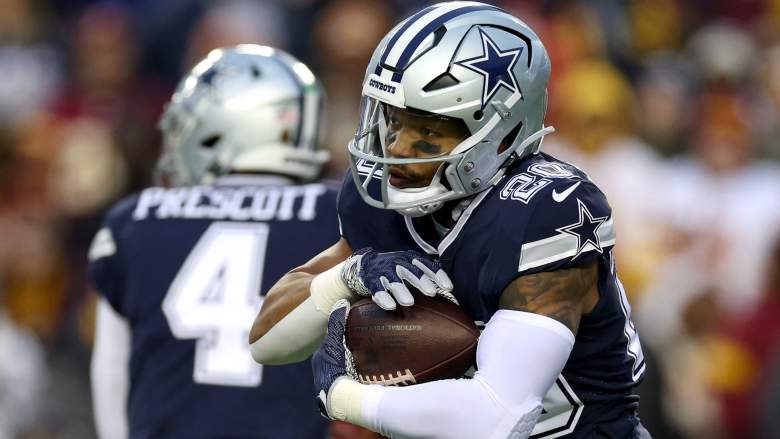 Cowboys running back Tony Pollard and quarterback Dak Prescott