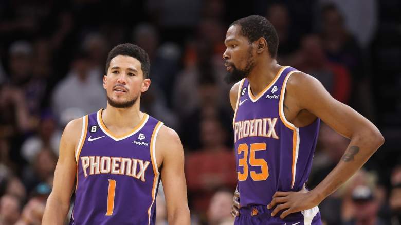 Suns stars Devin Booker and Kevin Durant