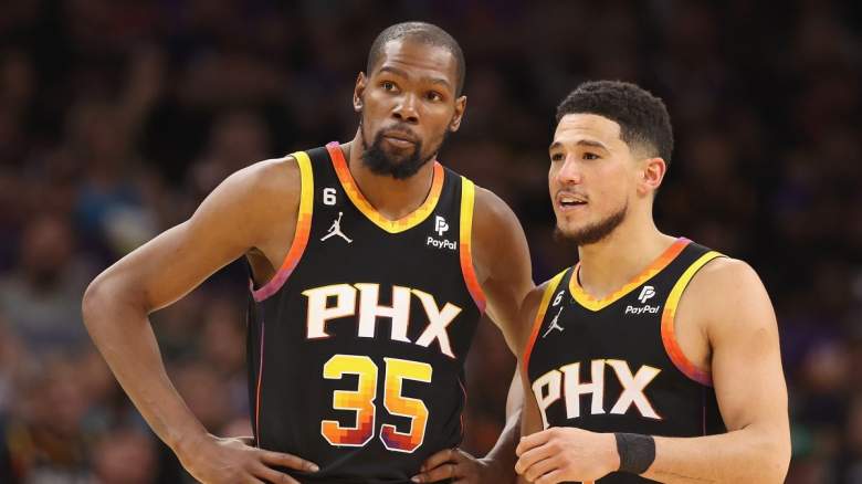 Suns stars Kevin Durant and Devin Booker