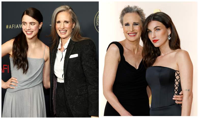 Andie MacDowell with her daughters