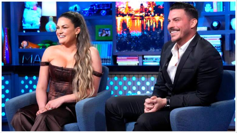 Brittany Cartwright and Jax Taylor on "Watch What Happens Live" in 2023.