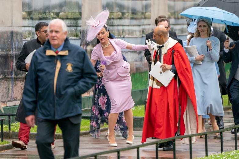 Katy Perry Stumbles & Looks Lost at Royal Coronation