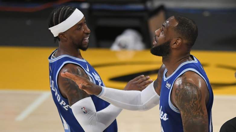 Kentavious Caldwell-Pope and LeBron James